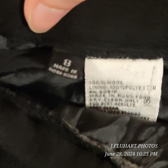 Vintage 100% Wool Lined Skirt Missing Brand Tag 1970's - Picture 9 of 15